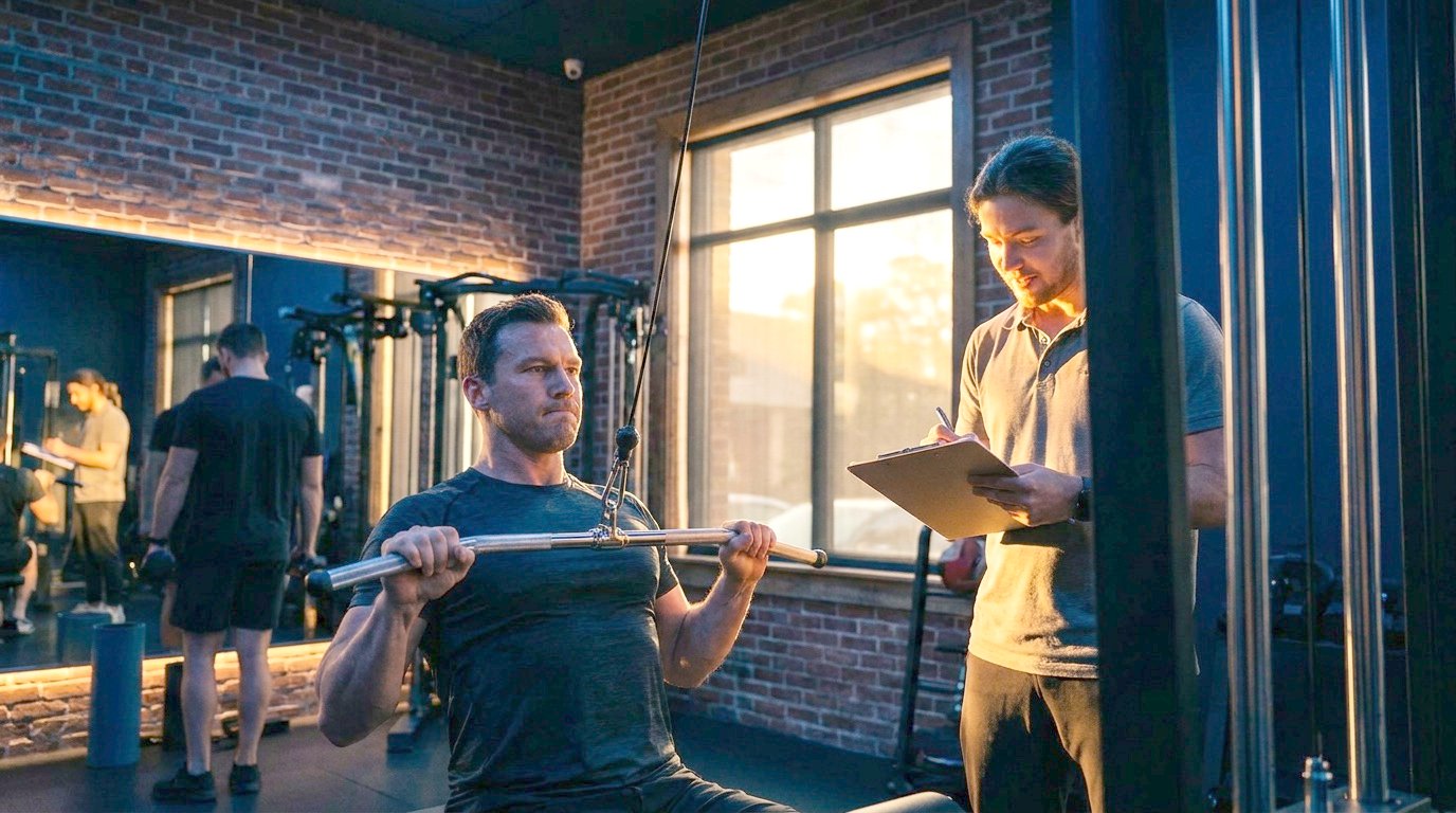 Gerätetraining im modernen Reha-Gym